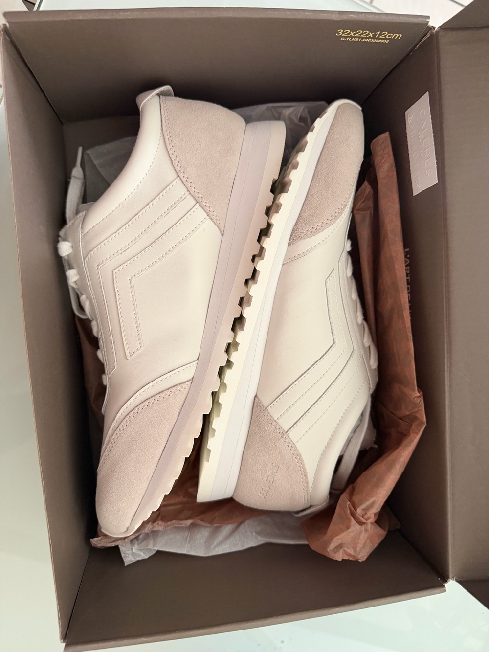Franco Sarto White Leather Sneakers